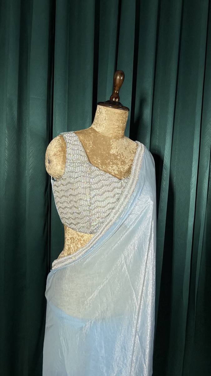 Maroon Banarasi bridal lehenga, full look